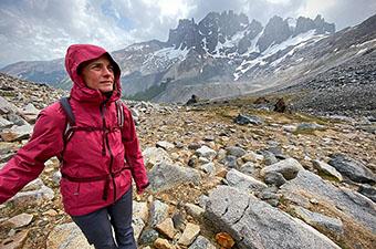Black Diamond Liquid Point rain jacket (hiking in Patagonia)